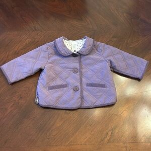 Janie and Jack Purple Quilted Coat 3-6 months